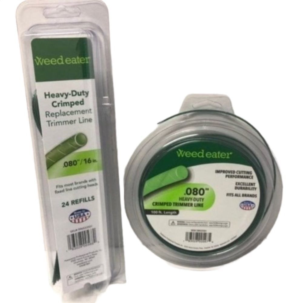 Trimmer Line .080" Green Crimped and Replacement Line New